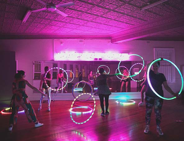 Sydney LED Hula hoopers